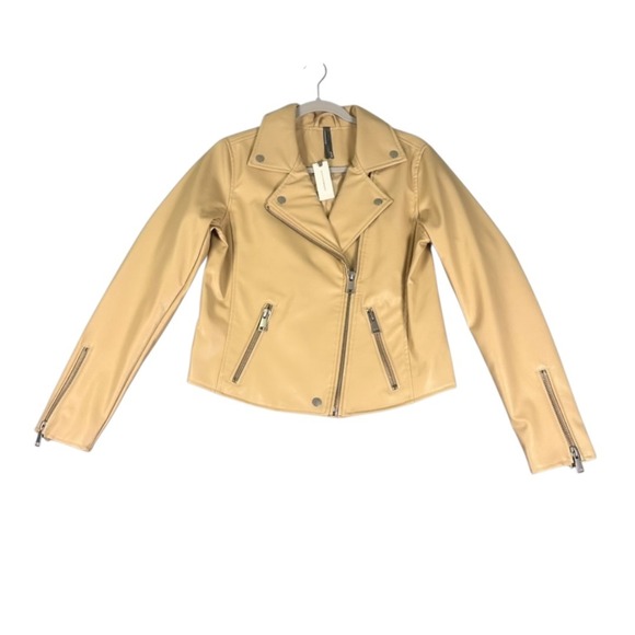 Anthropologie The Saige Faux-Leather Moto Jacket- Sz S NWT‎ - Picture 11 of 12